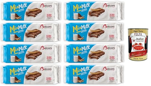 Balconi Mix Milk, Crema al latte e morbido pan di spagna al cioccolato Mix Milch, Milchcreme und weicher Schokoladen-Biskuitkuchen 8x350gr + Italian Gourmet polpa 400g Balconi Mix Milk, Crema al latte e morbido pan di spagna al cioccolato Mix Milch, Milchcreme und weicher Schokoladen-Biskuitkuchen 8x350gr + Italian Gourmet polpa 400g von Italian Gourmet E.R.
