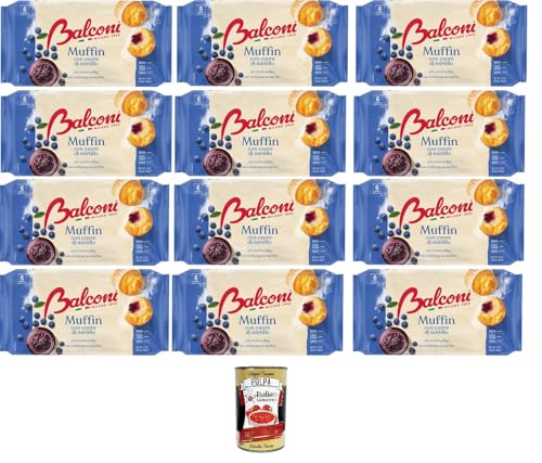 Balconi Muffin Con Cuore di Mirtillo Muffins mit Blaubeerherz 12x 240 g + Italian Gourmet Polpa 400g Balconi Muffin Con Cuore di Mirtillo Muffins mit Blaubeerherz 12x 240 g + Italian Gourmet Polpa 400g von Italian Gourmet E.R.