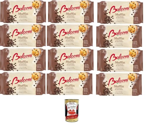 Balconi Muffin Con gocce di Cioccolato Muffins mit Schokoladenstückchen 12x 240gr + Italian Gourmet Polpa 400g Balconi Muffin Con gocce di Cioccolato Muffins mit Schokoladenstückchen 12x 240gr + Italian Gourmet Polpa 400g von Italian Gourmet E.R.
