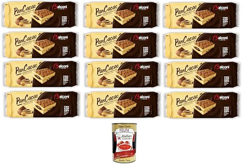 Balconi Pancacao,Morbido pan di spagna e dolce crema al cacao Pancacoa, weicher Biskuitkuchen und süße Kakaocreme 12x280gr + Italian Gourmet polpa 400g Balconi Pancacao,Morbido pan di spagna e dolce crema al cacao Pancacoa, weicher Biskuitkuchen und süße Kakaocreme 12x280gr + Italian Gourmet polpa 400g von Italian Gourmet E.R.
