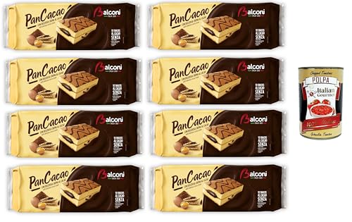 Balconi Pancacao,Morbido pan di spagna e dolce crema al cacao Pancacoa, weicher Biskuitkuchen und süße Kakaocreme 8x280gr + Italian Gourmet polpa 400g Balconi Pancacao,Morbido pan di spagna e dolce crema al cacao Pancacoa, weicher Biskuitkuchen und süße Kakaocreme 8x280gr + Italian Gourmet polpa 400g von Italian Gourmet E.R.