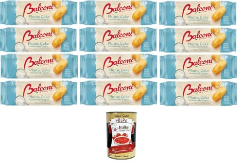 Balconi Plume Cake Classico allo Yogurt Klassischer Joghurt-Pflaumenkuchen vom Balkon 12x 190gr + Italian Gourmet Polpa 400g Balconi Plume Cake Classico allo Yogurt Klassischer Joghurt-Pflaumenkuchen vom Balkon 12x 190gr + Italian Gourmet Polpa 400g von Italian Gourmet E.R.
