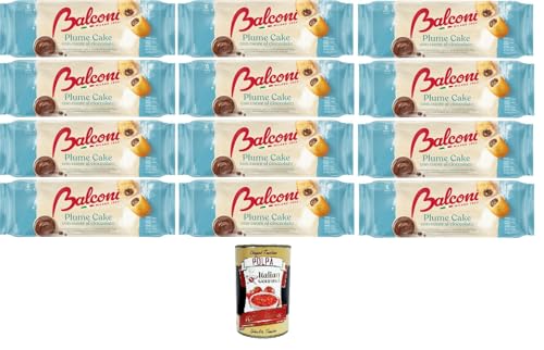 Balconi Plume Cake con Cuore di Cioccolato Plume Cake mit Schokoladenherz 12x 190gr + Italian Gourmet Polpa 400g Balconi Plume Cake con Cuore di Cioccolato Plume Cake mit Schokoladenherz 12x 190gr + Italian Gourmet Polpa 400g von Italian Gourmet E.R.