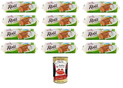 Balconi Swiss Roll Nocciola Biskuitrolle Haselnuss 12x250gr + Italian Gourmet polpa 400g Balconi Swiss Roll Nocciola Biskuitrolle Haselnuss 12x250gr + Italian Gourmet polpa 400g von Italian Gourmet E.R.