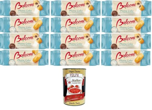 Balconi Testpalet Plume Cake Classico con Yogurt, con Cuore di Cioccolato Plume Cake mit Schokoladenherz,Klassisch mit Joghurt 12x 190gr + Italian Gourmet Polpa 400g Balconi Testpalet Plume Cake Classico con Yogurt, con Cuore di Cioccolato Plume Cake mit Schokoladenherz,Klassisch mit Joghurt 12x 190gr + Italian Gourmet Polpa 400g von Italian Gourmet E.R.