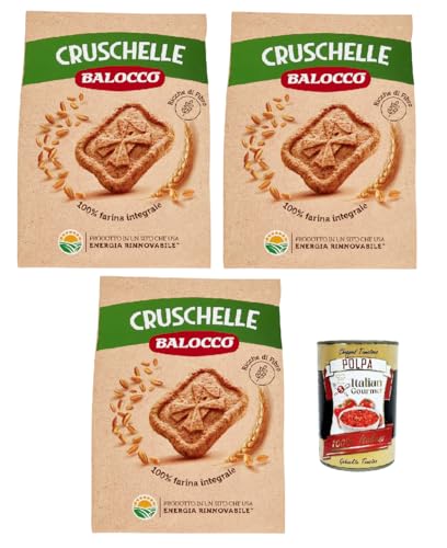 Balocco Cruschelle Biscotti con farina integrale e zucchero di canna Kekse mit Vollkornmehl und braunem Zucker biscuits cookies 100% Italienische Kekse 3x 700g + Italian Gourmet polpa 400g Balocco Cruschelle Biscotti con farina integrale e zucchero di canna Kekse mit Vollkornmehl und braunem Zucker biscuits cookies 100% Italienische Kekse 3x 700g + Italian Gourmet polpa 400g von Italian Gourmet E.R.