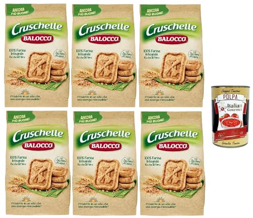 Balocco Cruschelle Biscotti con farina integrale e zucchero di canna Kekse mit Vollkornmehl und braunem Zucker biscuits cookies 100% Italienische Kekse 6x 350g + Italian Gourmet polpa 400g Balocco Cruschelle Biscotti con farina integrale e zucchero di canna Kekse mit Vollkornmehl und braunem Zucker biscuits cookies 100% Italienische Kekse 6x 350g + Italian Gourmet polpa 400g von Italian Gourmet E.R.