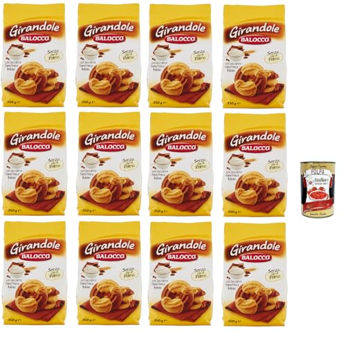 Balocco Girandole kekse mit Schokolade und Sahne, Ohne Palmöl, ohne Konservierungsstoffe, 12x 350g biscuits cookies + Italian Gourmet polpa 400g Balocco Girandole kekse mit Schokolade und Sahne, Ohne Palmöl, ohne Konservierungsstoffe, 12x 350g biscuits cookies + Italian Gourmet polpa 400g von Italian Gourmet E.R.