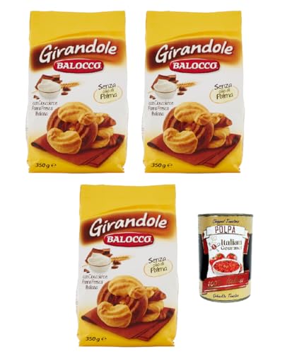Balocco Girandole kekse mit Schokolade und Sahne 3x 350g biscuits cookies + Italian Gourmet polpa 400g Balocco Girandole kekse mit Schokolade und Sahne 3x 350g biscuits cookies + Italian Gourmet polpa 400g von Italian Gourmet E.R.