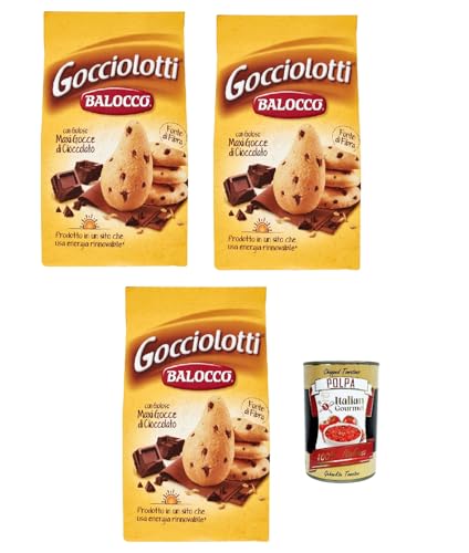 Balocco Gocciolotti Biscotti con gocce di cioccolato Kekse mit Schokoladenstückchen biscuits cookies 100% Italienische Kekse 3x 350g + Italian Gourmet polpa 400g Balocco Gocciolotti Biscotti con gocce di cioccolato Kekse mit Schokoladenstückchen biscuits cookies 100% Italienische Kekse 3x 350g + Italian Gourmet polpa 400g von Italian Gourmet E.R.