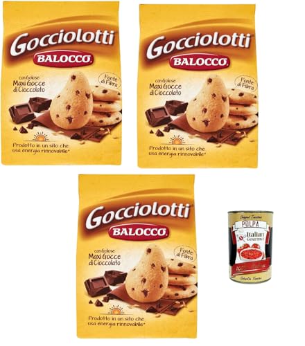 Balocco Gocciolotti Biscotti con gocce di cioccolato Kekse mit Schokoladenstückchen biscuits cookies 100% Italienische Kekse 3x 700g + Italian Gourmet polpa 400g Balocco Gocciolotti Biscotti con gocce di cioccolato Kekse mit Schokoladenstückchen biscuits cookies 100% Italienische Kekse 3x 700g + Italian Gourmet polpa 400g von Italian Gourmet E.R.