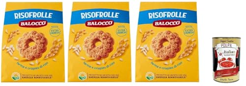 Balocco Risofrolle Biscotti con farina di riso e latte fresco italiano Kekse mit Reismehl und frischer italienischer Milch biscuits cookies 100% Italienische Kekse 3x 700g + Italian Gourmet polpa 400g Balocco Risofrolle Biscotti con farina di riso e latte fresco italiano Kekse mit Reismehl und frischer italienischer Milch biscuits cookies 100% Italienische Kekse 3x 700g + Italian Gourmet polpa 400g von Italian Gourmet E.R.