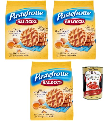 Balocco Pastefrolle Biscotti con latte italiano e uova fresche Kekse mit italienischer Milch und frischen Eiern biscuits cookies 100% Italienische Kekse 3x 350g + Italian Gourmet polpa 400g Balocco Pastefrolle Biscotti con latte italiano e uova fresche Kekse mit italienischer Milch und frischen Eiern biscuits cookies 100% Italienische Kekse 3x 350g + Italian Gourmet polpa 400g von Italian Gourmet E.R.