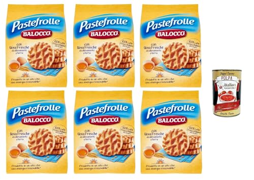 Balocco Pastefrolle Biscotti con latte italiano e uova fresche Kekse mit italienischer Milch und frischen Eiern biscuits cookies 100% Italienische Kekse 6x 350g + Italian Gourmet polpa 400g Balocco Pastefrolle Biscotti con latte italiano e uova fresche Kekse mit italienischer Milch und frischen Eiern biscuits cookies 100% Italienische Kekse 6x 350g + Italian Gourmet polpa 400g von Italian Gourmet E.R.