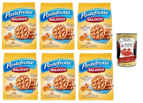 Balocco Pastefrolle Biscotti con latte italiano e uova fresche Kekse mit italienischer Milch und frischen Eiern biscuits cookies 100% Italienische Kekse 6x 700g + Italian Gourmet polpa 400g Balocco Pastefrolle Biscotti con latte italiano e uova fresche Kekse mit italienischer Milch und frischen Eiern biscuits cookies 100% Italienische Kekse 6x 700g + Italian Gourmet polpa 400g von Italian Gourmet E.R.
