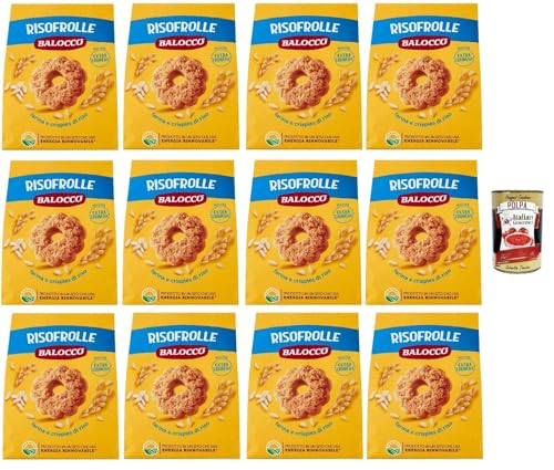 Balocco Risofrolle Biscotti con Farina e crispies di riso, Kekse mit Mehl und Cristpies von Reis biscuits cookies 100% Italienische Kekse 12x 700g + Italian Gourmet polpa 400g Balocco Risofrolle Biscotti con Farina e crispies di riso, Kekse mit Mehl und Cristpies von Reis biscuits cookies 100% Italienische Kekse 12x 700g + Italian Gourmet polpa 400g von Italian Gourmet E.R.