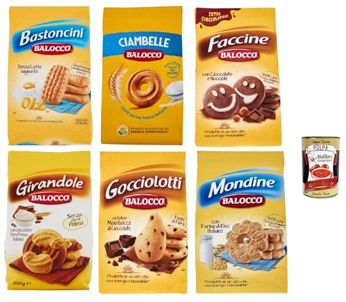 Balocco Testpaket Kekse zum Frühstück 6x 350g biscuits cookies kuchen + Italian Gourmet polpa 400g Balocco Testpaket Kekse zum Frühstück 6x 350g biscuits cookies kuchen + Italian Gourmet polpa 400g von Italian Gourmet E.R.