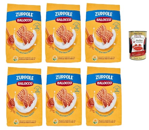 Balocco Zuppole Kekse zum Frühstück, Kekse mit 100% italienischer Milch 6x 350g biscuits cookies kuchen + Italian Gourmet polpa 400g Balocco Zuppole Kekse zum Frühstück, Kekse mit 100% italienischer Milch 6x 350g biscuits cookies kuchen + Italian Gourmet polpa 400g von Italian Gourmet E.R.
