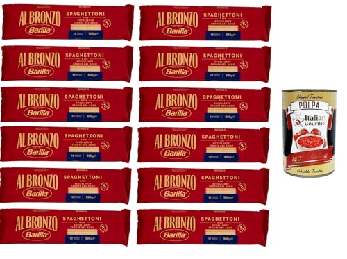 Al Bronzo Pasta Spaghettoni Bronze Gezogene Pasta Rohe Verarbeitungsmethode 12x 500gr + Italian Gourmet polpa 400g Al Bronzo Pasta Spaghettoni Bronze Gezogene Pasta Rohe Verarbeitungsmethode 12x 500gr + Italian Gourmet polpa 400g von Italian Gourmet E.R.