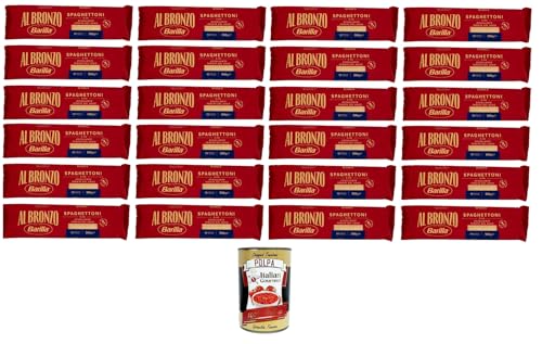 Al Bronzo Pasta Spaghettoni Bronze Gezogene Pasta Rohe Verarbeitungsmethode 24x 500gr + Italian Gourmet polpa 400g Al Bronzo Pasta Spaghettoni Bronze Gezogene Pasta Rohe Verarbeitungsmethode 24x 500gr + Italian Gourmet polpa 400g von Italian Gourmet E.R.