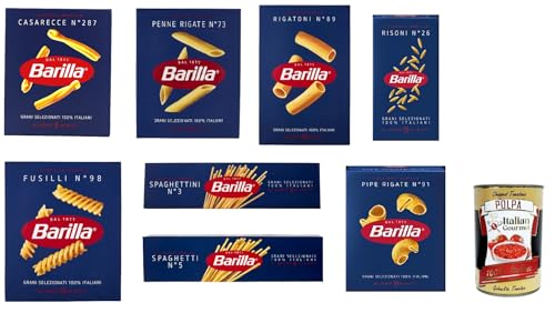 Barilla Pasta best selection 8x 500g testpaket italian nudeln + Italian Gourmet polpa 400g von Italian Gourmet E.R.