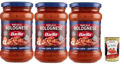 Sugo Ragù alla Bolognese, salsa, Fertige italienische Tomatensauce und ausgewähltes glutenfreies Fleisch 3x 400g + Italian Gourmet polpa 400g Sugo Ragù alla Bolognese, salsa, Fertige italienische Tomatensauce und ausgewähltes glutenfreies Fleisch 3x 400g + Italian Gourmet polpa 400g von Italian Gourmet E.R.