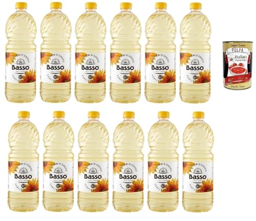 Basso Sonnenblumenöl,Olio di Semi di Girasole Speiseöl 12x 1Lt PET + Italian Gourmet polpa 400g Basso Sonnenblumenöl,Olio di Semi di Girasole Speiseöl 12x 1Lt PET + Italian Gourmet polpa 400g von Italian Gourmet E.R.