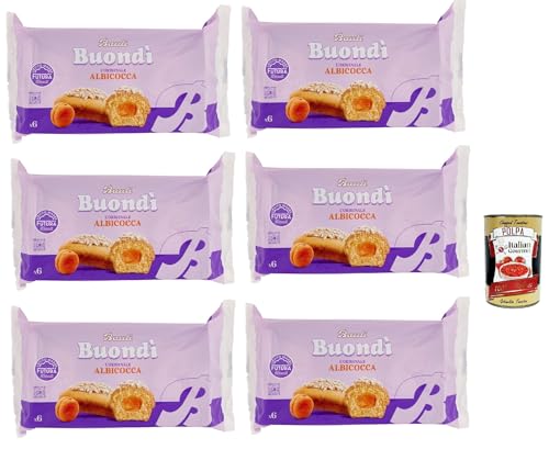 Bauli, Buondì Albicocca, gebackener Kuchen snack mit Aprikosenfüllung abgepackte Snacks 6x 258g Frühstück + Italian Gourmet polpa 400g Bauli, Buondì Albicocca, gebackener Kuchen snack mit Aprikosenfüllung abgepackte Snacks 6x 258g Frühstück + Italian Gourmet polpa 400g von Italian Gourmet E.R.