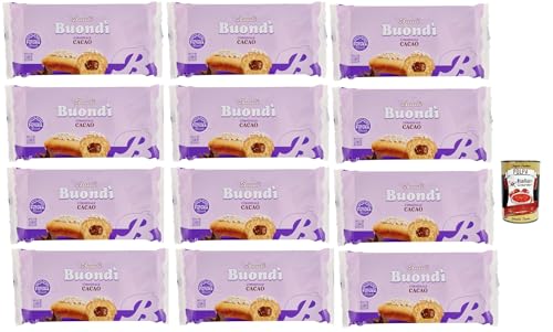 Bauli, Buondì Cacao, gebackener Kuchen snack mit Kakaocreme abgepackte Snacks 12x 258g Frühstück + Italian Gourmet polpa 400g Bauli, Buondì Cacao, gebackener Kuchen snack mit Kakaocreme abgepackte Snacks 12x 258g Frühstück + Italian Gourmet polpa 400g von Italian Gourmet E.R.