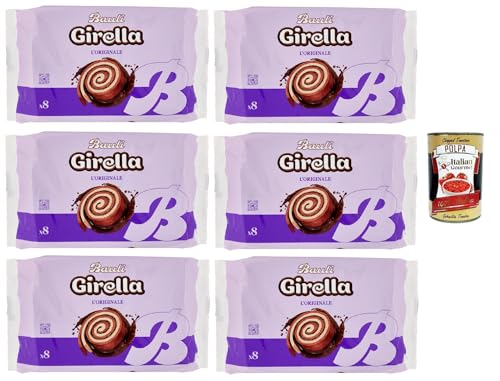Bauli, Girella Spirale al Cioccolato, Kuchen Süßer Snack Backwaren mit Kakaofüllung, Ohne Konservierungsstoffe und Farbstoffe mit nur natürlichen Aromen 6x 280g + Italian Gourmet polpa 400g Bauli, Girella Spirale al Cioccolato, Kuchen Süßer Snack Backwaren mit Kakaofüllung, Ohne Konservierungsstoffe und Farbstoffe mit nur natürlichen Aromen 6x 280g + Italian Gourmet polpa 400g von Italian Gourmet E.R.