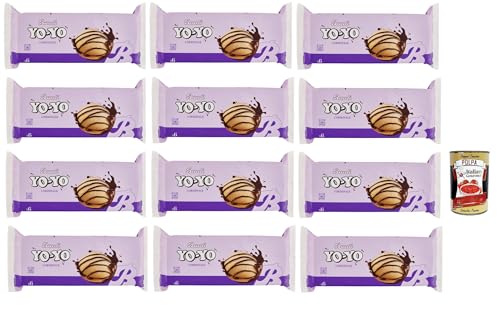 Bauli, Yo-Yo Merendine Soffici di Pan di Spagna con Crema al Cioccolato, kuchen Weiche Snacks Schwammkuchen mit Schokoladencreme 12x 210g + Italian Gourmet polpa 400g Bauli, Yo-Yo Merendine Soffici di Pan di Spagna con Crema al Cioccolato, kuchen Weiche Snacks Schwammkuchen mit Schokoladencreme 12x 210g + Italian Gourmet polpa 400g von Italian Gourmet E.R.