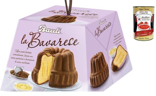Bauli Bavarese con Crema Pasticcera e Decorazione di Cacao Zuccherato, Pudding und zuckerhaltiger Kakaodekoration 700 g + Italian Gourmet polpa 400g Bauli Bavarese con Crema Pasticcera e Decorazione di Cacao Zuccherato, Pudding und zuckerhaltiger Kakaodekoration 700 g + Italian Gourmet polpa 400g von Italian Gourmet E.R.
