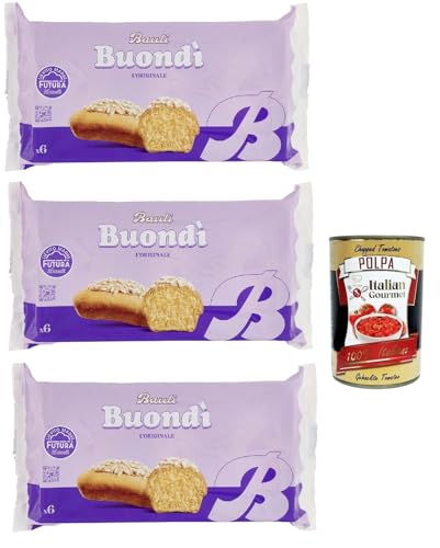 Bauli Buondì Classico, Snacks gebackener Kuchen mit Zuckerguss -30% von Fetten 3x 198g leichtes Frühstück + Italian Gourmet polpa 400g Bauli Buondì Classico, Snacks gebackener Kuchen mit Zuckerguss -30% von Fetten 3x 198g leichtes Frühstück + Italian Gourmet polpa 400g von Italian Gourmet E.R.