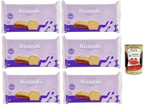 Bauli Buondì Classico, Snacks gebackener Kuchen mit Zuckerguss -30% von Fetten 6x 198g leichtes Frühstück + Italian Gourmet polpa 400g Bauli Buondì Classico, Snacks gebackener Kuchen mit Zuckerguss -30% von Fetten 6x 198g leichtes Frühstück + Italian Gourmet polpa 400g von Italian Gourmet E.R.