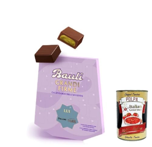 Bauli Calendario dell’avvento per Lui, Advent Kalender for him, Adventskalender Für ihn, mit 24 Schokoladenpralinen 150g + Italian Gourmet polpa 400g Bauli Calendario dell’avvento per Lui, Advent Kalender for him, Adventskalender Für ihn, mit 24 Schokoladenpralinen 150g + Italian Gourmet polpa 400g von Italian Gourmet E.R.