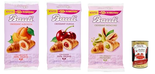 Bauli Cornetti Testpaket, Ciliegia, Albicocca und PIstacchio Croissant Apricot Brioche Cake 100% Italian Apricots 3x 300 g + Italian Gourmet polpa 400g Bauli Cornetti Testpaket, Ciliegia, Albicocca und PIstacchio Croissant Apricot Brioche Cake 100% Italian Apricots 3x 300 g + Italian Gourmet polpa 400g von Italian Gourmet E.R.