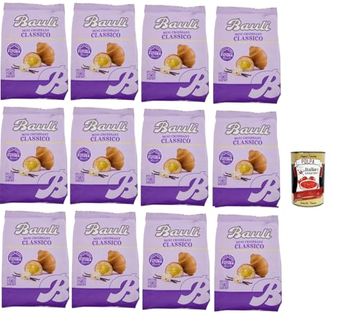 Bauli Extragolosi Mini Croissant con Vaniglia del Madagascar, mini snack Croissant mit Mit Madagaskar Vanille 12x 75g Italienischer Knabberartikel + Italian Gourmet polpa 400g Bauli Extragolosi Mini Croissant con Vaniglia del Madagascar, mini snack Croissant mit Mit Madagaskar Vanille 12x 75g Italienischer Knabberartikel + Italian Gourmet polpa 400g von Italian Gourmet E.R.