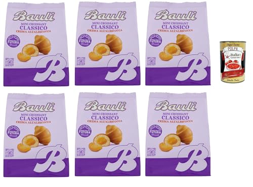 Bauli Extragolosi Mini Croissant con crema all'albicocca, mini snack Croissant mit Aprikosencreme 6x 75g Italienischer Knabberartikel + Italian Gourmet polpa 400g Bauli Extragolosi Mini Croissant con crema all'albicocca, mini snack Croissant mit Aprikosencreme 6x 75g Italienischer Knabberartikel + Italian Gourmet polpa 400g von Italian Gourmet E.R.
