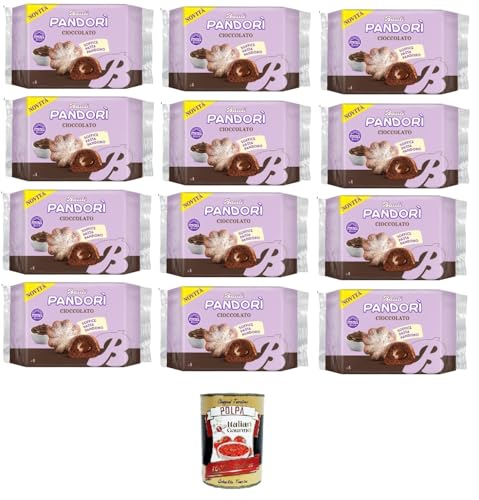 Bauli Pandori' Cioccolato,Pandorì-Schokolade weiche Pasta Pandoro, Spezialität des italienischen Gebäcks, traditionelle Pandoro-Art 12x 178gr + Italian Gourmet polpa 400g Bauli Pandori' Cioccolato,Pandorì-Schokolade weiche Pasta Pandoro, Spezialität des italienischen Gebäcks, traditionelle Pandoro-Art 12x 178gr + Italian Gourmet polpa 400g von Italian Gourmet E.R.