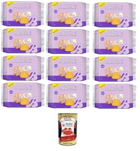 Bauli Pandori' al Latte,Pandori' mit Milch weiche Pasta Pandoro, Spezialität des italienischen Gebäcks, traditionelle Pandoro-Art 12x 178gr + Italian Gourmet polpa 400g Bauli Pandori' al Latte,Pandori' mit Milch weiche Pasta Pandoro, Spezialität des italienischen Gebäcks, traditionelle Pandoro-Art 12x 178gr + Italian Gourmet polpa 400g von Italian Gourmet E.R.