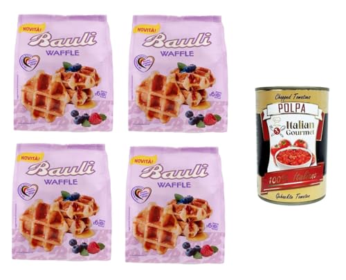 Bauli Waffle 4x 210gr Packung mit 6 Stück + Italian Gourmet Polpa 400g von Italian Gourmet E.R.