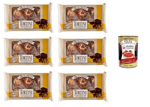 Beniamino Tortini con Gocce di Cioccolato mit Schokoladenstückchen 6x 250gr + Italian Gourmet polpa 400g Beniamino Tortini con Gocce di Cioccolato mit Schokoladenstückchen 6x 250gr + Italian Gourmet polpa 400g von Italian Gourmet E.R.