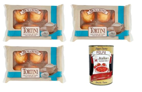 Beniamino Tortini con Yogurt mit Joghurt 3x 250gr + Italian Gourmet polpa 400g von Italian Gourmet E.R.