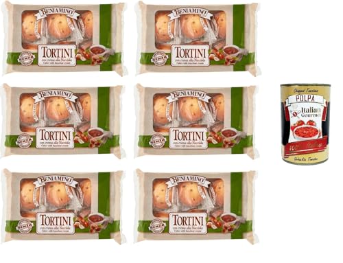 Beniamino Tortini con farcitura di crema di Nocciola mit Haselnusscremefüllung 6x 250gr + Italian Gourmet polpa 400g Beniamino Tortini con farcitura di crema di Nocciola mit Haselnusscremefüllung 6x 250gr + Italian Gourmet polpa 400g von Italian Gourmet E.R.