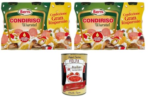 Berni Condiriso Con Wurstel Con Olio Extra Vergine Di Oliva Condiriso mit Wurst mit nativem Olivenöl extra 3x285gr + Italian Gourmet polpa 400g Berni Condiriso Con Wurstel Con Olio Extra Vergine Di Oliva Condiriso mit Wurst mit nativem Olivenöl extra 3x285gr + Italian Gourmet polpa 400g von Italian Gourmet E.R.