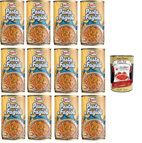 Berni Pasta e Fagioli Nudeln und Bohnen 12x 420gr + Italian Gourmet polpa 400g Berni Pasta e Fagioli Nudeln und Bohnen 12x 420gr + Italian Gourmet polpa 400g von Italian Gourmet E.R.