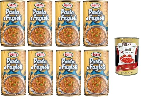 Berni Pasta e Fagioli Nudeln und Bohnen 8x 420gr + Italian Gourmet polpa 400g Berni Pasta e Fagioli Nudeln und Bohnen 8x 420gr + Italian Gourmet polpa 400g von Italian Gourmet E.R.