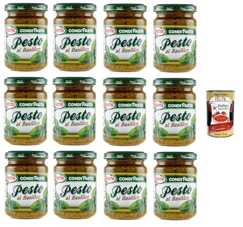 Berni Pesto BasilicoBasilikum-Pesto 12x135gr + Italian Gourmet polpa 400g Berni Pesto BasilicoBasilikum-Pesto 12x135gr + Italian Gourmet polpa 400g von Italian Gourmet E.R.