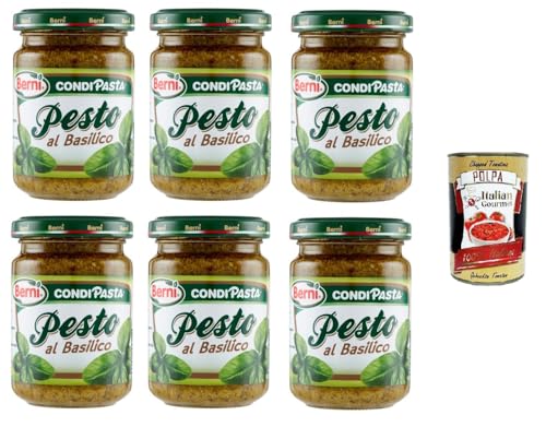Berni Pesto BasilicoBasilikum-Pesto 6x135gr + Italian Gourmet polpa 400g Berni Pesto BasilicoBasilikum-Pesto 6x135gr + Italian Gourmet polpa 400g von Italian Gourmet E.R.