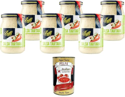 Biffi - Salsa Tartara - Multipack - Tartarsauce - Multipack - 6 Gläser à 180 g + Italian Gourmet polpa 400g Biffi - Salsa Tartara - Multipack - Tartarsauce - Multipack - 6 Gläser à 180 g + Italian Gourmet polpa 400g von Italian Gourmet E.R.